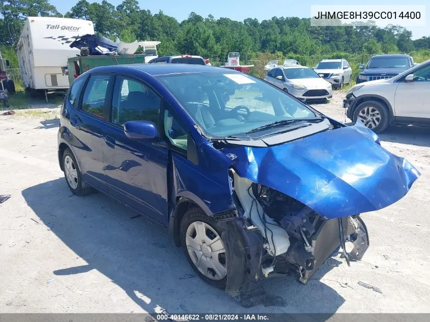 JHMGE8H39CC014400 2012 Honda Fit