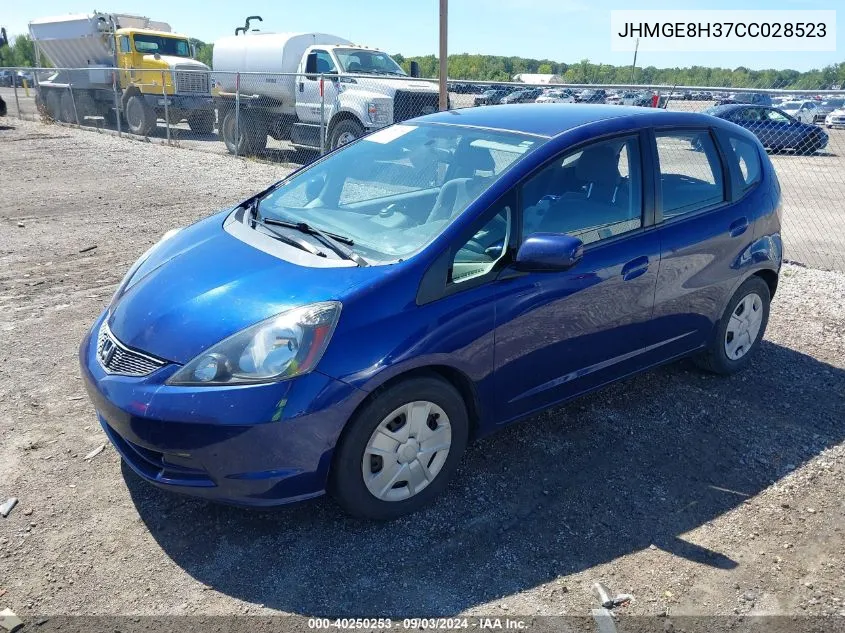 2012 Honda Fit VIN: JHMGE8H37CC028523 Lot: 40250253