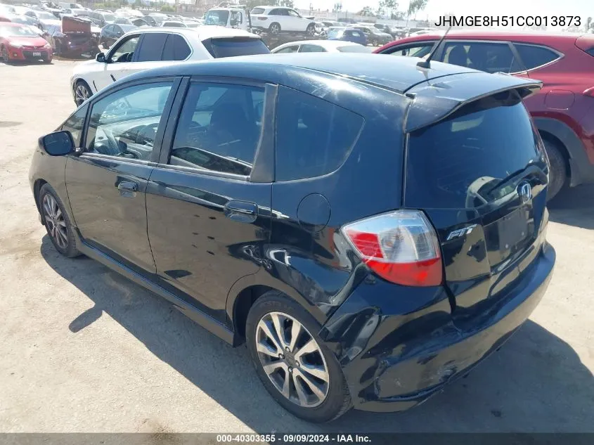 JHMGE8H51CC013873 2012 Honda Fit Sport