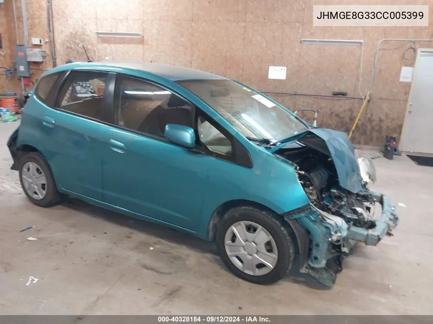 JHMGE8G33CC005399 2012 Honda Fit