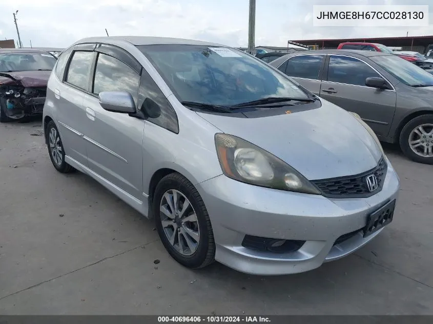 2012 Honda Fit Sport VIN: JHMGE8H67CC028130 Lot: 40696406