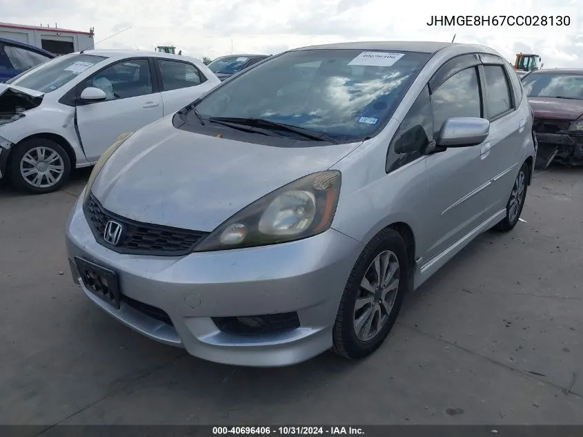 2012 Honda Fit Sport VIN: JHMGE8H67CC028130 Lot: 40696406