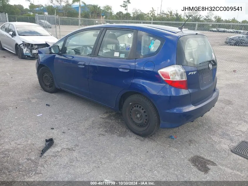 2012 Honda Fit VIN: JHMGE8H32CC009541 Lot: 40710733