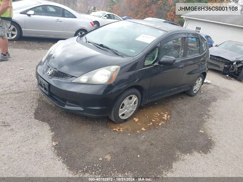 2012 Honda Fit VIN: JHMGE8H36CS001108 Lot: 40752972