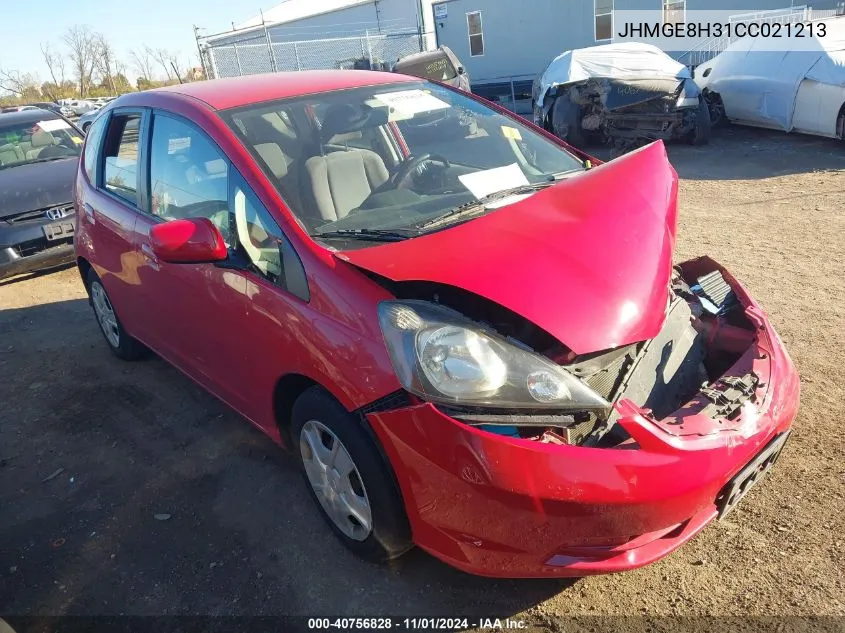 2012 Honda Fit VIN: JHMGE8H31CC021213 Lot: 40756828