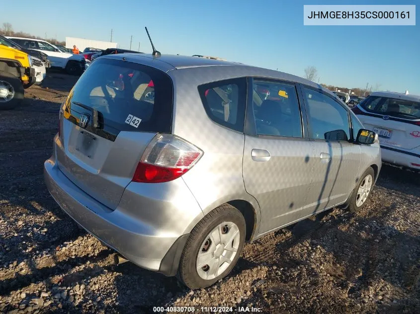 2012 Honda Fit VIN: JHMGE8H35CS000161 Lot: 40830708