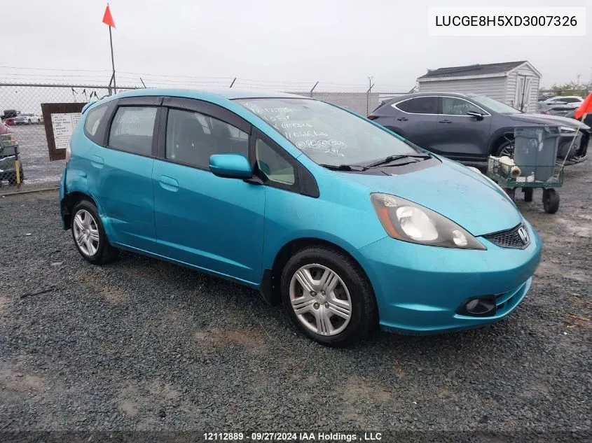 LUCGE8H5XD3007326 2013 Honda Fit