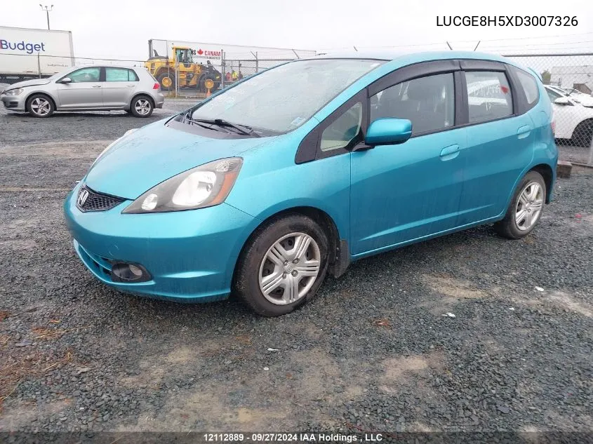 LUCGE8H5XD3007326 2013 Honda Fit