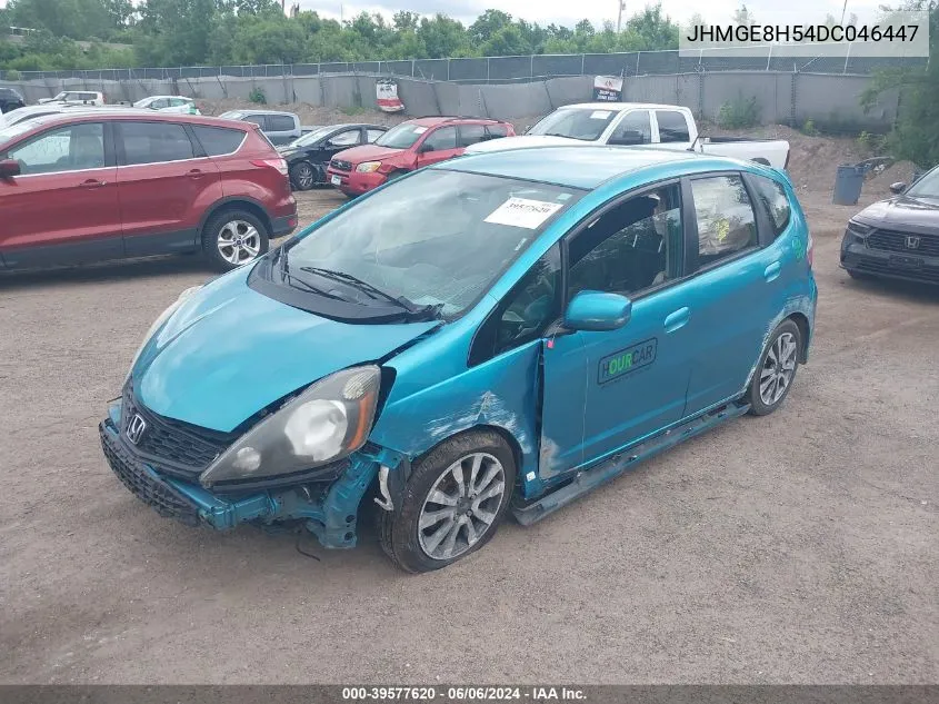 JHMGE8H54DC046447 2013 Honda Fit Sport