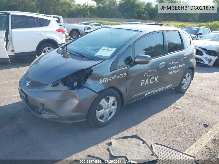 2013 Honda Fit VIN: JHMGE8H31DC021875 Lot: 39974865