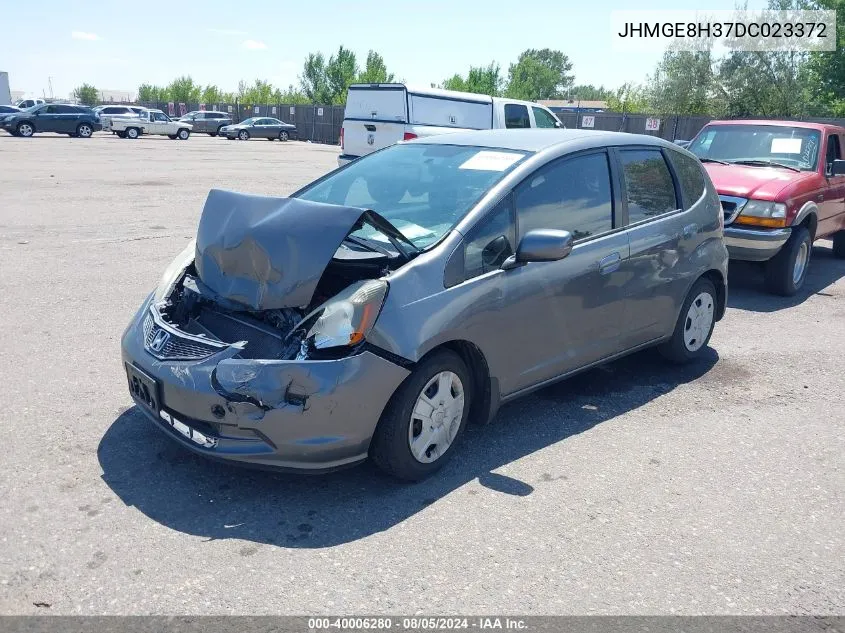 2013 Honda Fit VIN: JHMGE8H37DC023372 Lot: 40006280