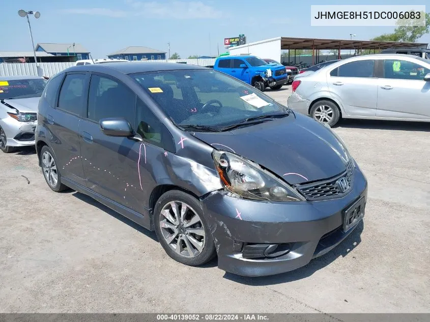 2013 Honda Fit Sport VIN: JHMGE8H51DC006083 Lot: 40139052