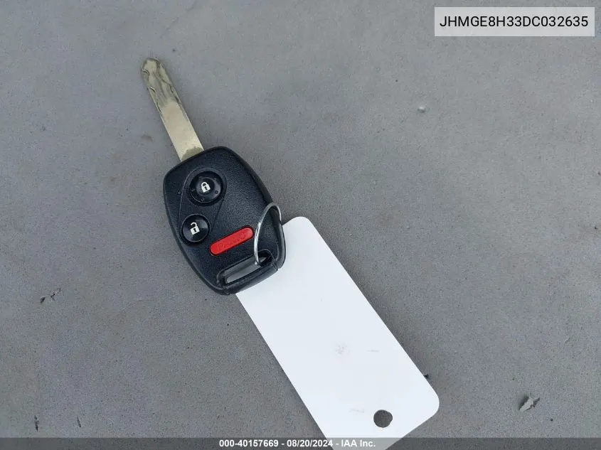 JHMGE8H33DC032635 2013 Honda Fit