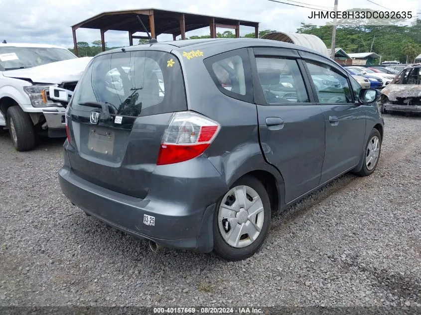 2013 Honda Fit VIN: JHMGE8H33DC032635 Lot: 40157669