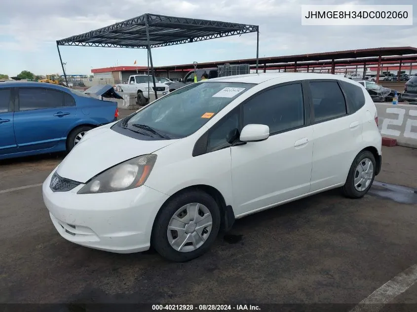 2013 Honda Fit VIN: JHMGE8H34DC002060 Lot: 40212928