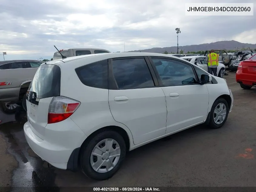 2013 Honda Fit VIN: JHMGE8H34DC002060 Lot: 40212928