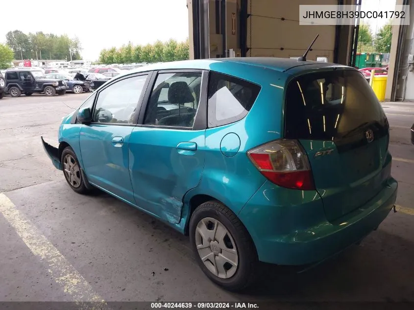 JHMGE8H39DC041792 2013 Honda Fit