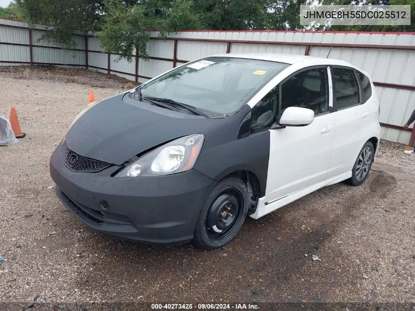 JHMGE8H55DC025512 2013 Honda Fit Sport