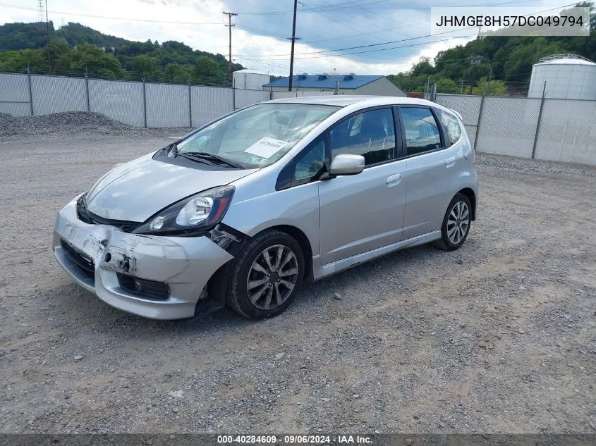 JHMGE8H57DC049794 2013 Honda Fit Sport