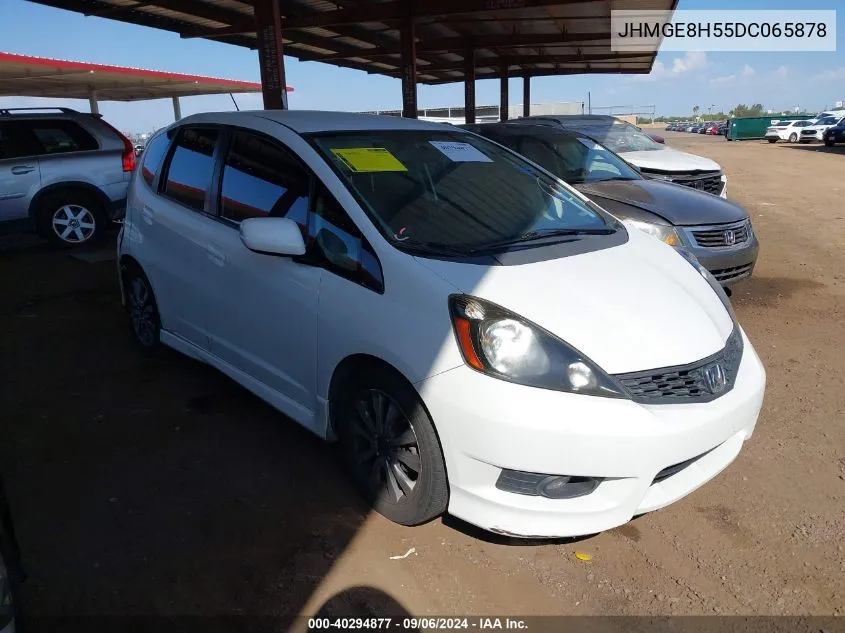 2013 Honda Fit Sport VIN: JHMGE8H55DC065878 Lot: 40294877