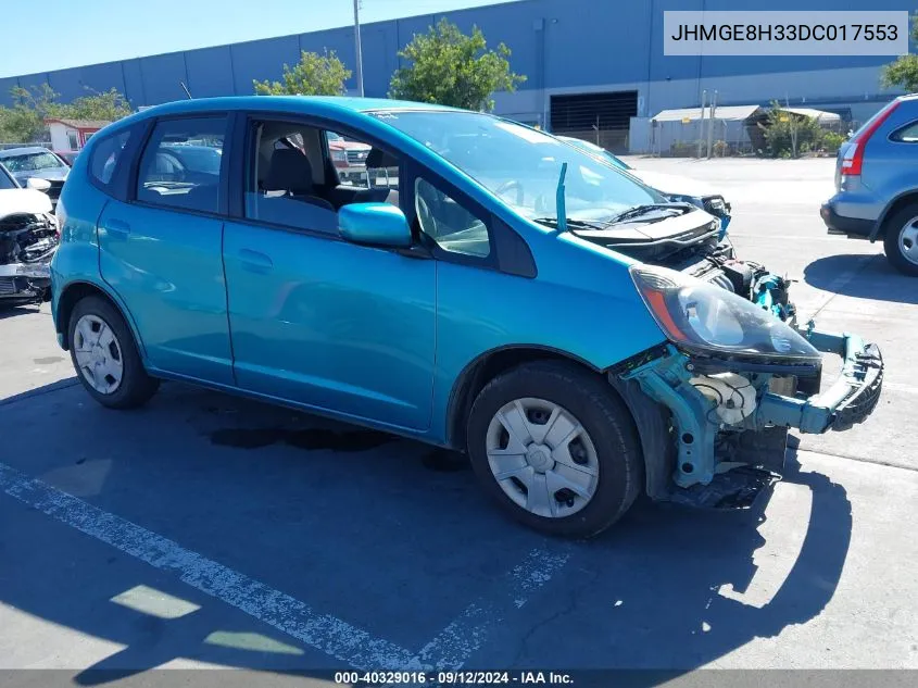 2013 Honda Fit VIN: JHMGE8H33DC017553 Lot: 40329016