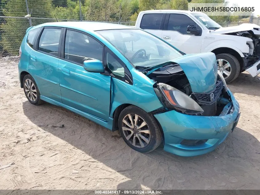 JHMGE8H58DC016805 2013 Honda Fit Sport