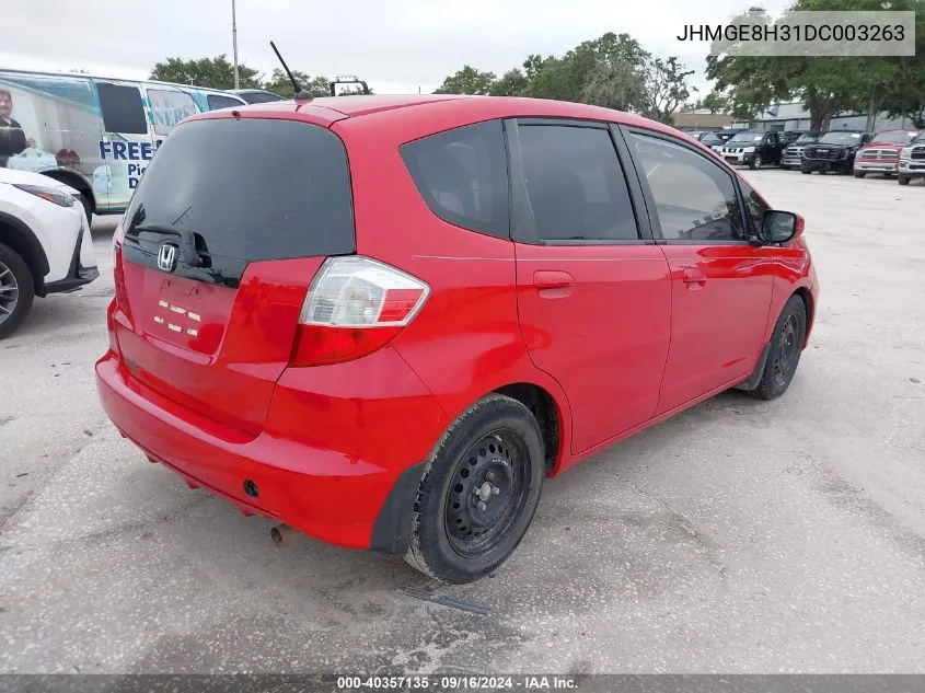 JHMGE8H31DC003263 2013 Honda Fit