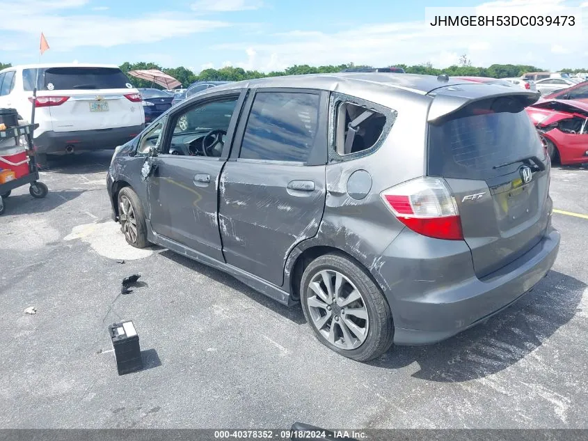 JHMGE8H53DC039473 2013 Honda Fit Sport