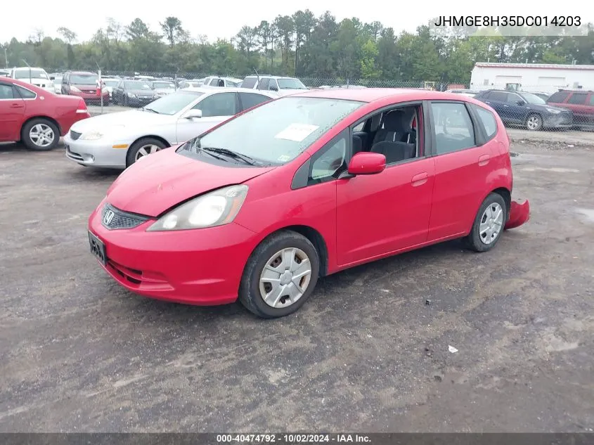 2013 Honda Fit VIN: JHMGE8H35DC014203 Lot: 40474792