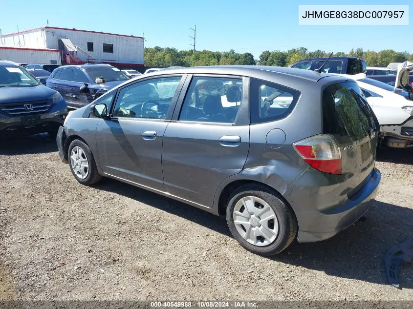 2013 Honda Fit VIN: JHMGE8G38DC007957 Lot: 40549988