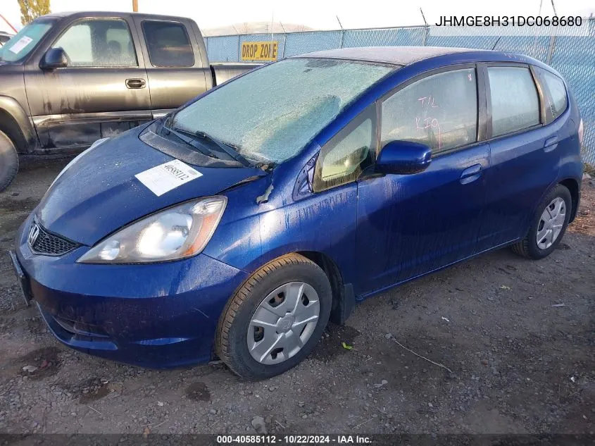 2013 Honda Fit VIN: JHMGE8H31DC068680 Lot: 40585112