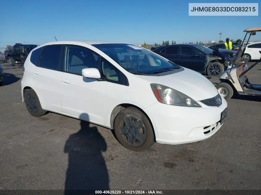 2013 Honda Fit VIN: JHMGE8G33DC083215 Lot: 40625220