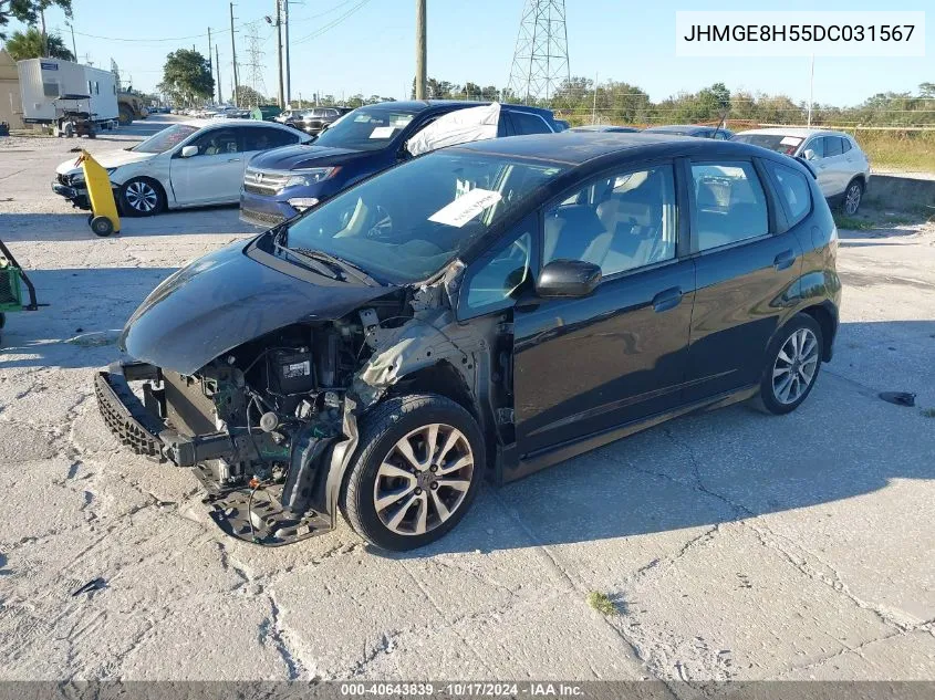 2013 Honda Fit Sport VIN: JHMGE8H55DC031567 Lot: 40643839