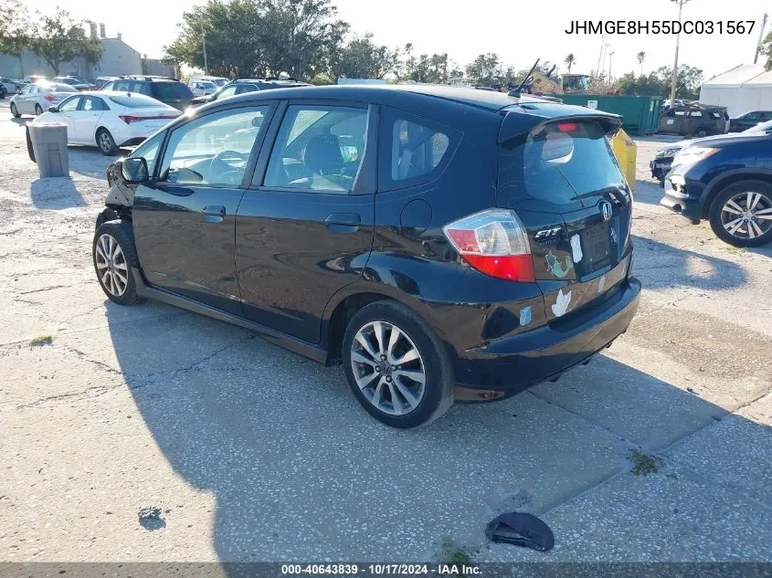 2013 Honda Fit Sport VIN: JHMGE8H55DC031567 Lot: 40643839