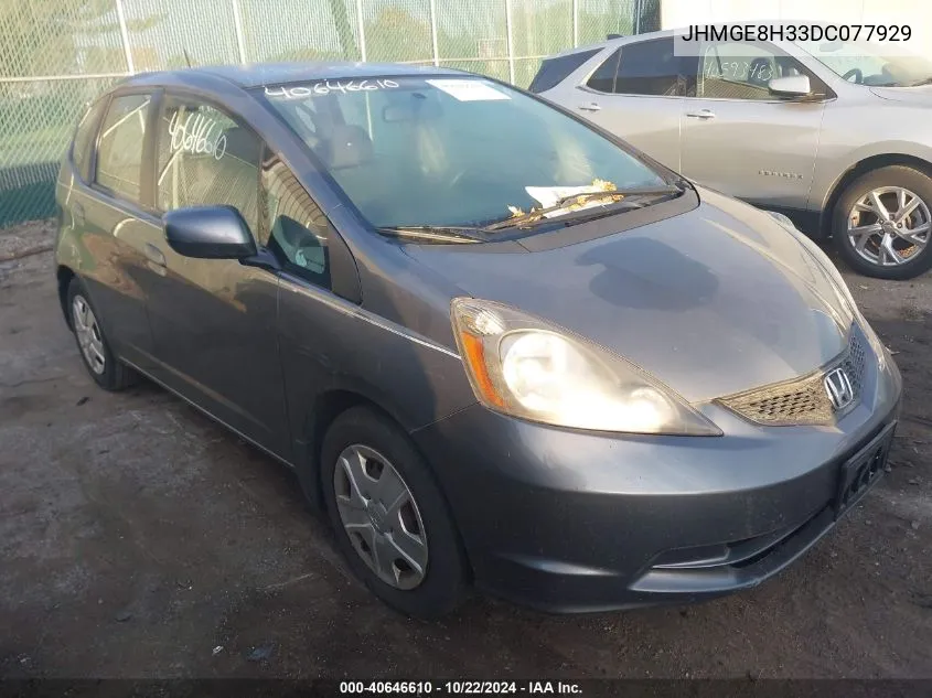 2013 Honda Fit VIN: JHMGE8H33DC077929 Lot: 40646610