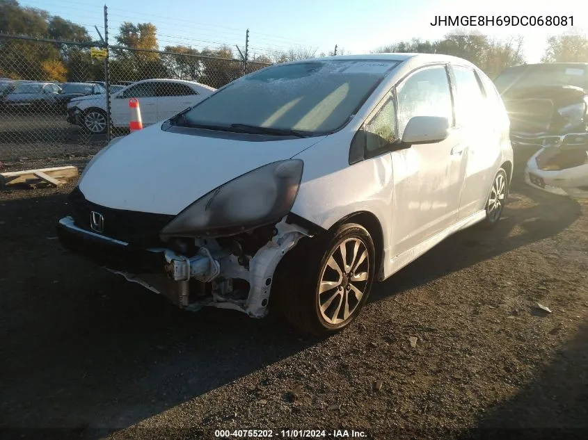 2013 Honda Fit Sport VIN: JHMGE8H69DC068081 Lot: 40755202