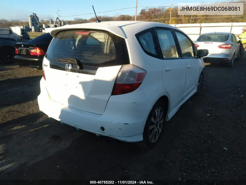 2013 Honda Fit Sport VIN: JHMGE8H69DC068081 Lot: 40755202