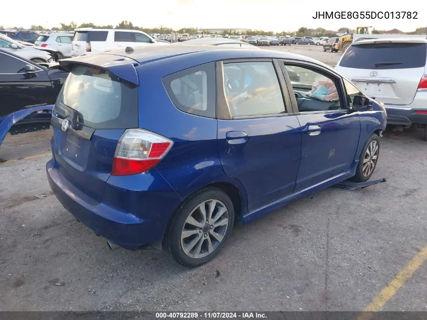 2013 Honda Fit Sport VIN: JHMGE8G55DC013782 Lot: 40792289