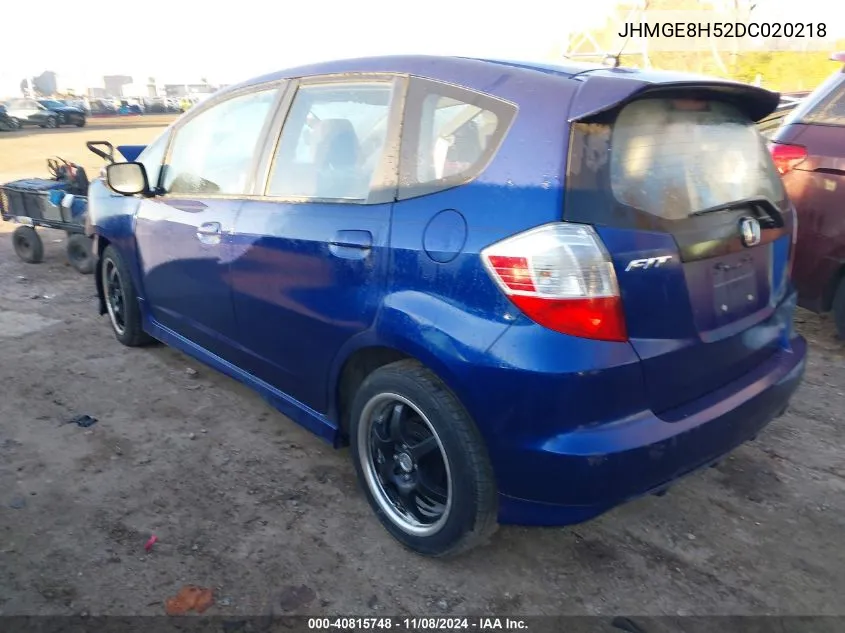 2013 Honda Fit Sport VIN: JHMGE8H52DC020218 Lot: 40815748