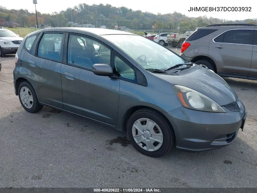 2013 Honda Fit VIN: JHMGE8H37DC003932 Lot: 40820622