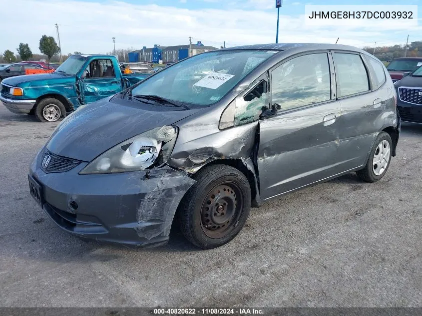 2013 Honda Fit VIN: JHMGE8H37DC003932 Lot: 40820622