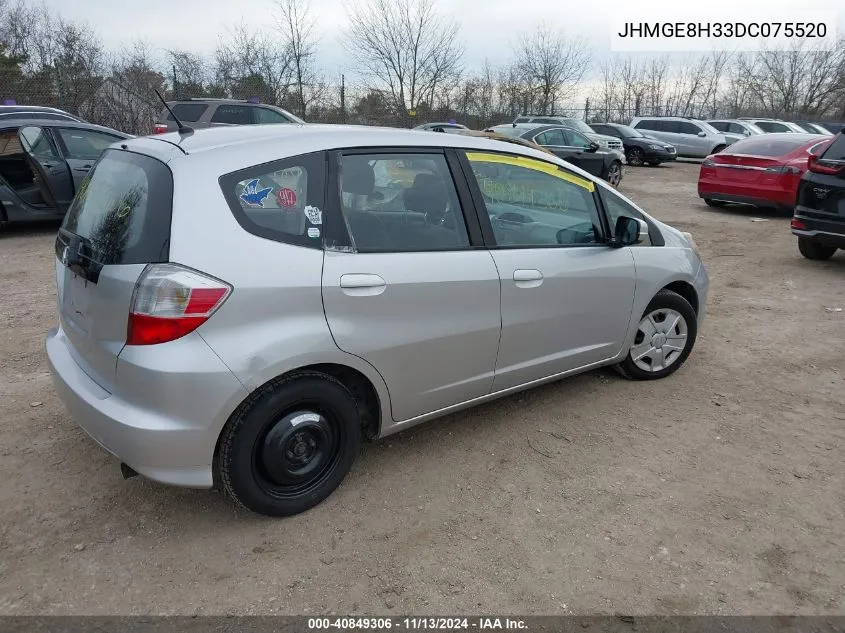 JHMGE8H33DC075520 2013 Honda Fit