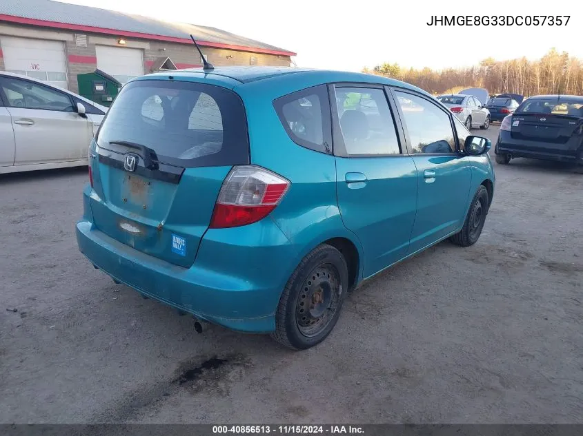 2013 Honda Fit VIN: JHMGE8G33DC057357 Lot: 40856513