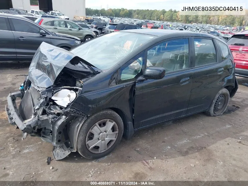 2013 Honda Fit VIN: JHMGE8G35DC040415 Lot: 40859371