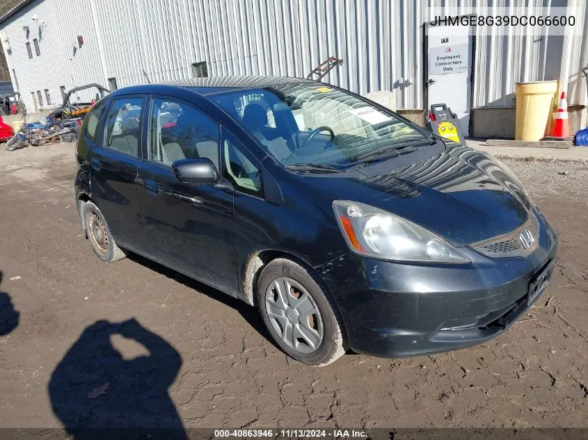 2013 Honda Fit VIN: JHMGE8G39DC066600 Lot: 40863946