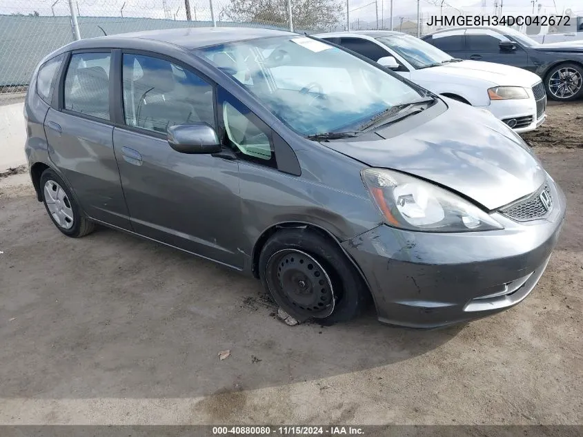 2013 Honda Fit VIN: JHMGE8H34DC042672 Lot: 40880080