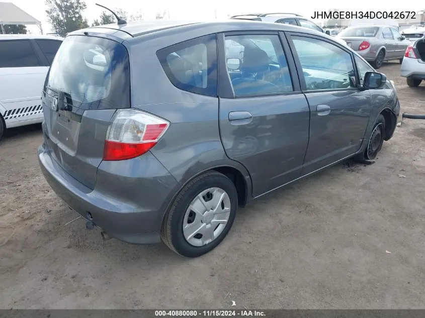 2013 Honda Fit VIN: JHMGE8H34DC042672 Lot: 40880080