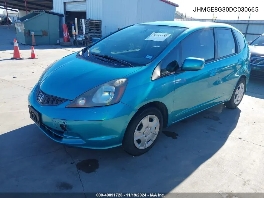 2013 Honda Fit VIN: JHMGE8G30DC030665 Lot: 40891725