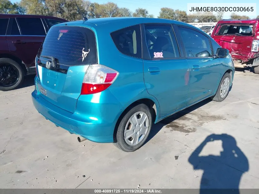 2013 Honda Fit VIN: JHMGE8G30DC030665 Lot: 40891725