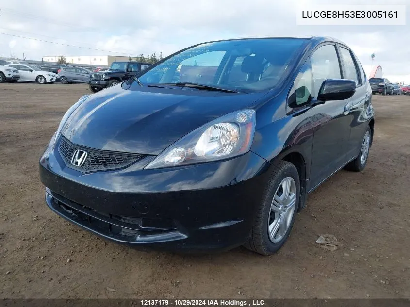 2014 Honda Fit VIN: LUCGE8H53E3005161 Lot: 12137179